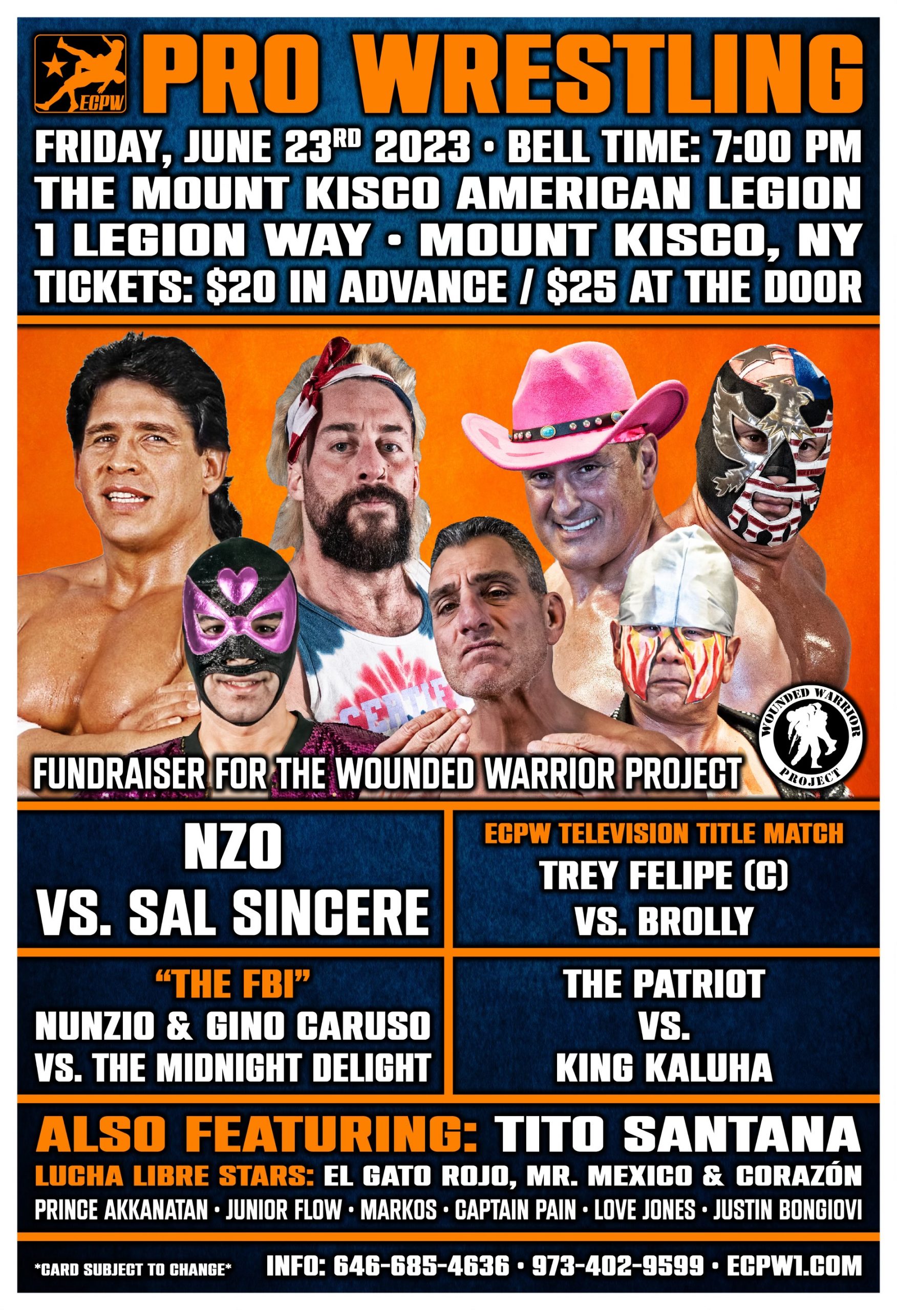 Wounded Warrior Project Fundraiser (Friday, June 23rd Mount Kisco, NY